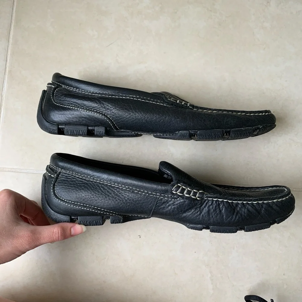 Black loafers